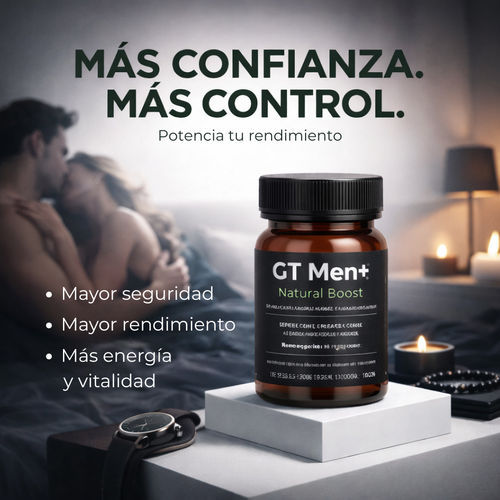 GT Men+ Natural Boost | Soporte Integral del Rendimiento Masculino