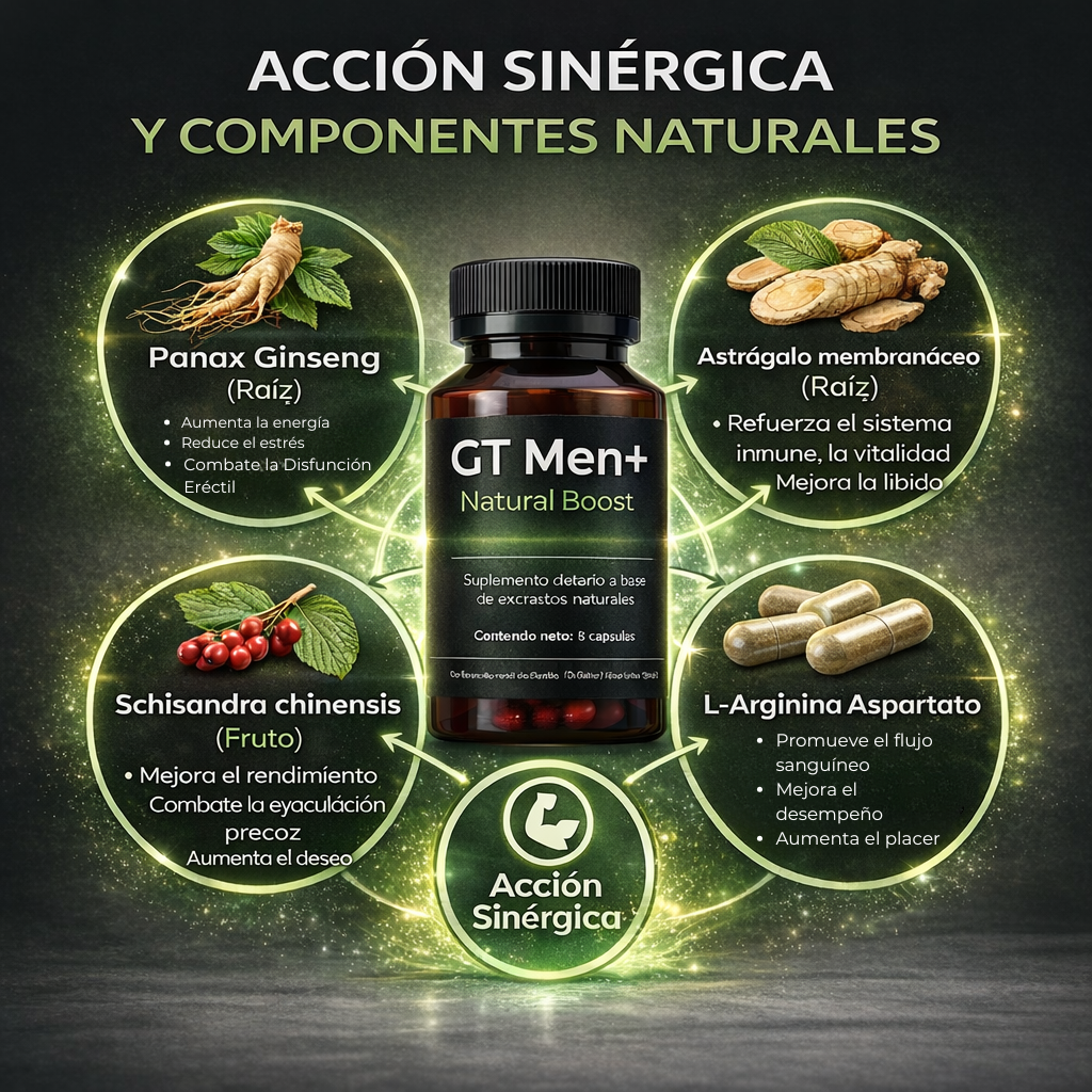 GT Men+ Natural Boost | Soporte Integral del Rendimiento Masculino